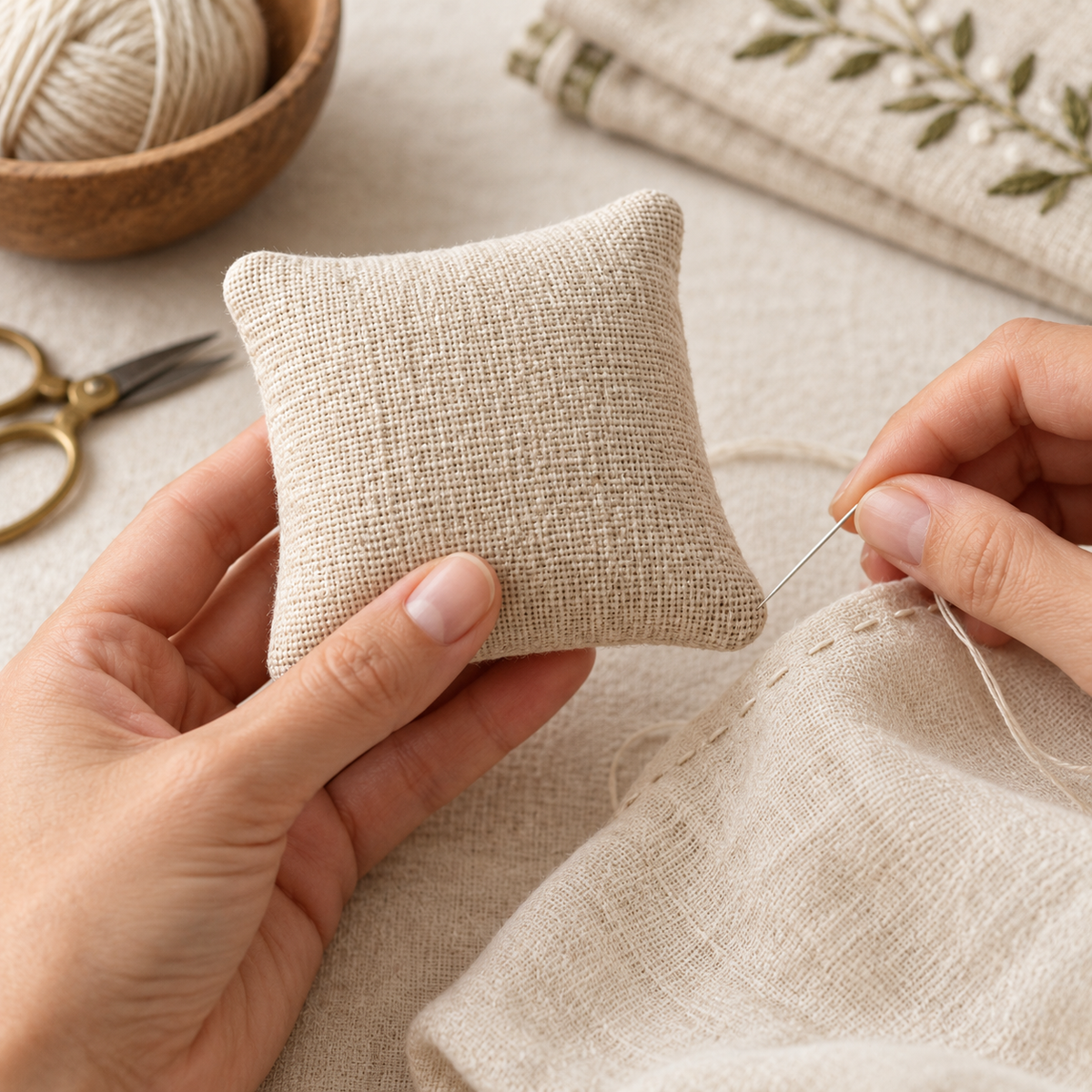 Soft Fabric Pincushion — how to use