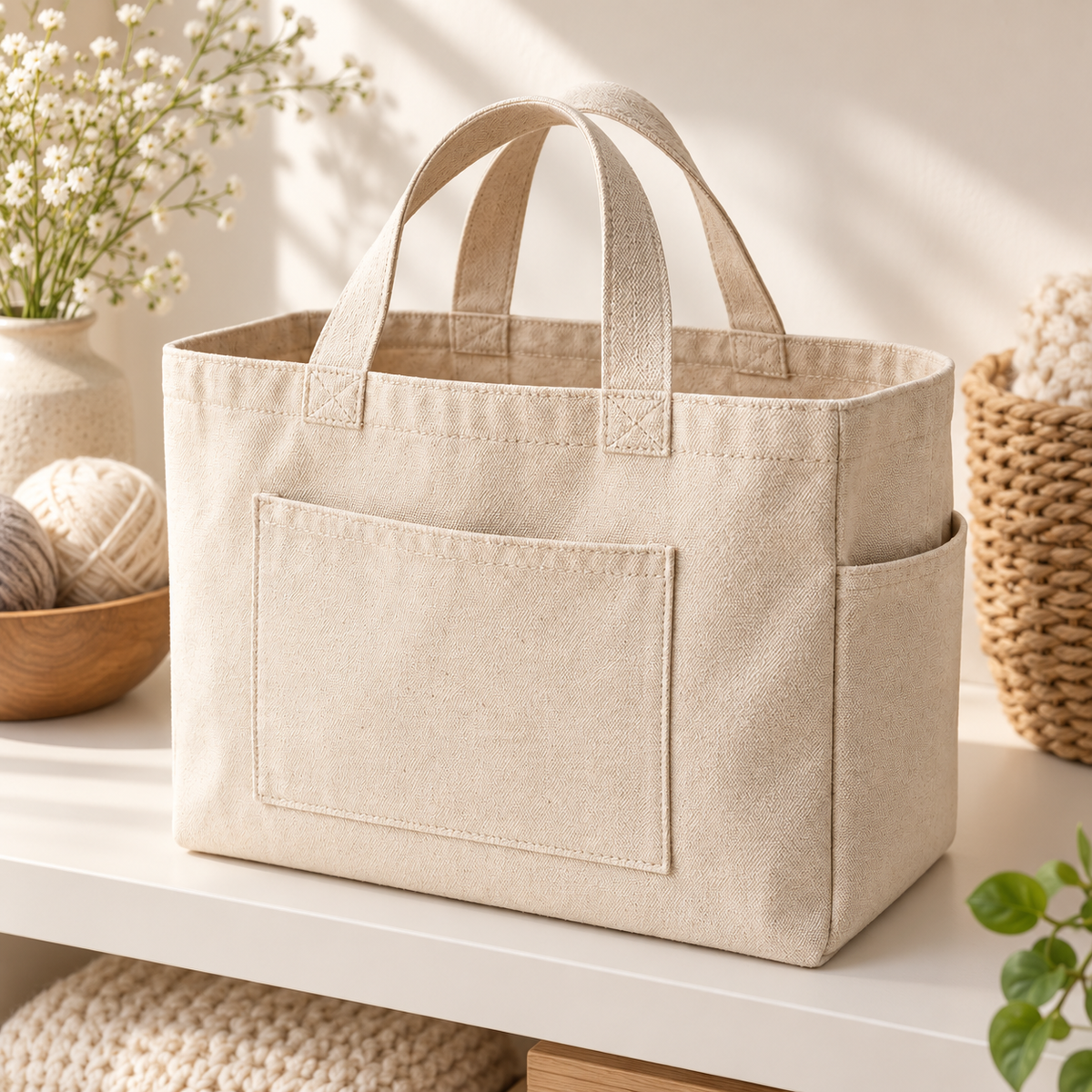 Canvas Yarn Project Bag — care and storage