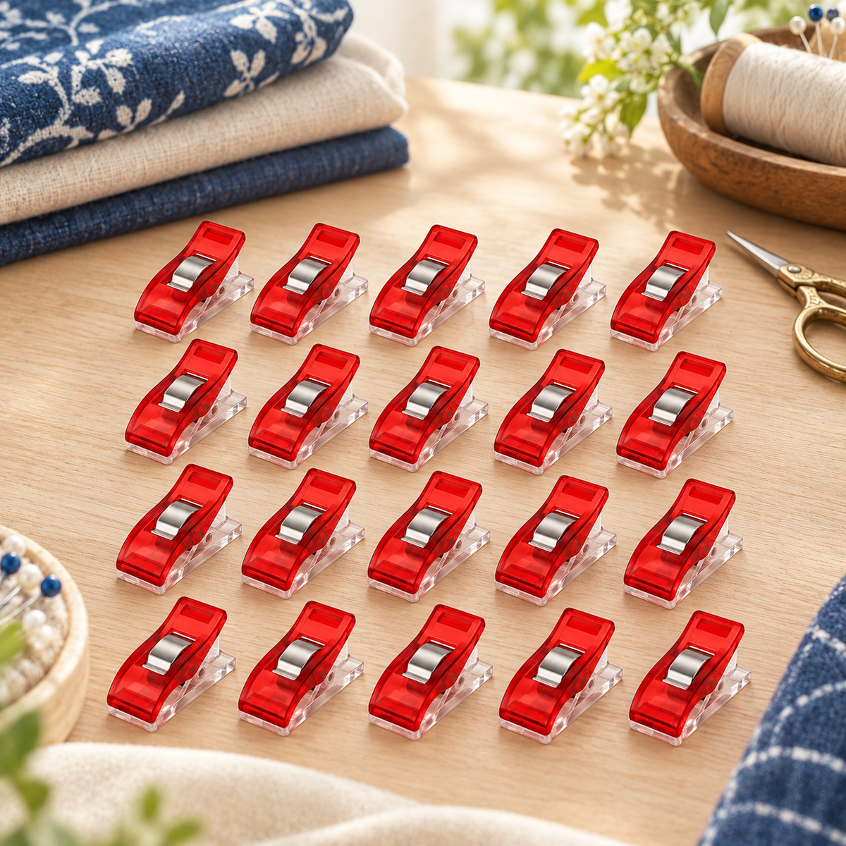 Fabric Clips — Set of 20 — everyday setting
