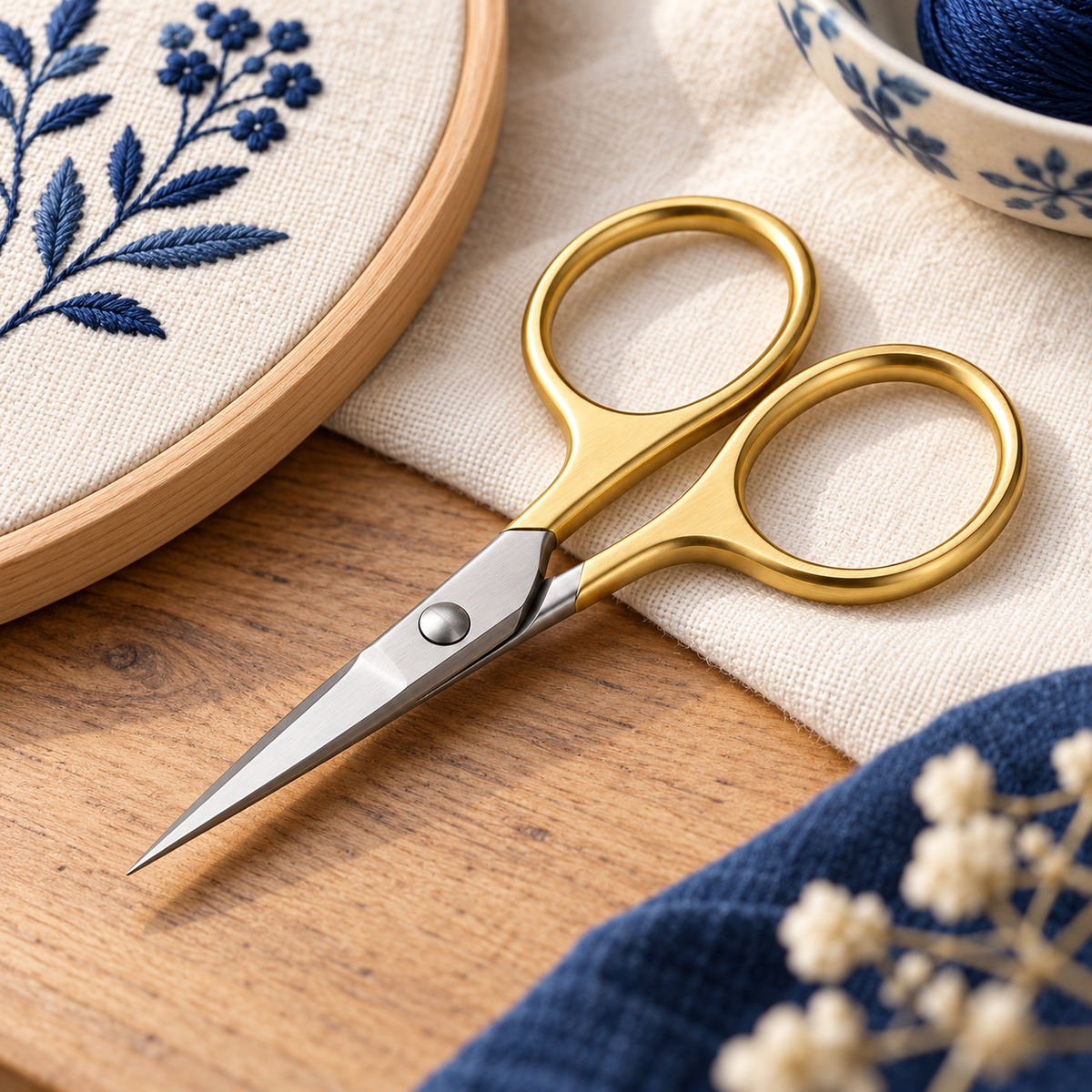 Small Embroidery Scissors — everyday setting